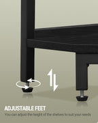 Hzuaneri Corner Shelf Stand 7-Tier Corner Bookshelf Storage Standing Shelf - Image 7