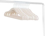 3 Sprouts Velvet Baby Hangers - Non-Slip Hanger for Infant, Toddler, Baby Clothes - Closet Kids Hangers with Slim Design, Nordic Colors, Pack of 30 - Beige - Image 4
