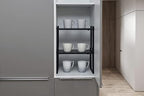 Nxconsu Expandable Shelf for Cabinets, Cabinet Shelf Riser, 8.6" Black - Image 6