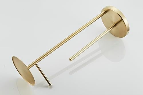 Toilet Paper Holder Free Standing, Brushed Gold Toilet Paper Roll Storage with Reserve and Phone Shelf, Stainless Steel Floor Bathroom Tissue Dispenser and Organizer - Image 4