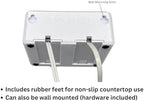 2 Slot Family Electric Toothbrush Charger Holder and Bathroom Organizer, for Select OralB and Philips Sonicare Tooth Brush Chargers (See Compatability Image), Countertop Stand or Wall-Mounted, White - Image 5