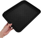 3pcs Square Boot Tray Set Waterproof Plastic Shoe Storage Tray for Indoor and Outdoor Use Large Utility Mat for Hallway Entryway and Car Trunk - Image 7