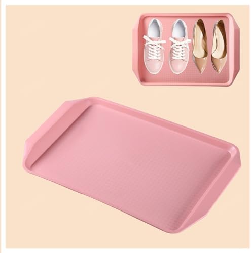 Boot Mat 3 Pack Boot Mats for Entryway Outdoor Doormats Waterproof for Garden, Bedroom, Entrance Area, Garage Plastic Tray,Pink by Unknown