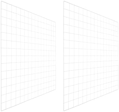 PATIKIL Wire Grid Panels Gridwall Panel 31" x 28" White 2Pcs by PATIKIL