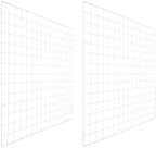 PATIKIL Wire Grid Panels Gridwall Panel 31" x 28" White 2Pcs by PATIKIL