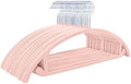 MIZGI Velvet Hangers 50 Pack, Patented Rounded Shoulder Sweater Hangers by MIZGI