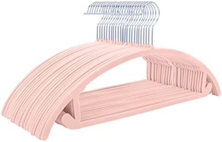 MIZGI Velvet Hangers 50 Pack, Patented Rounded Shoulder Sweater Hangers by MIZGI