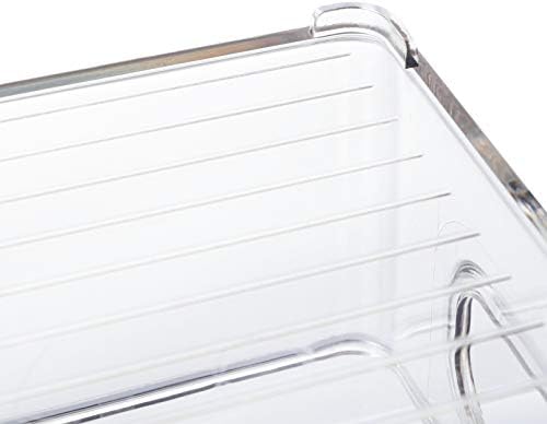 Kingrol 8 Pack Plastic Storage Bins for Freezer, Pantry, Countertop, Cabinet Organization, Stackable Food Storage Organizer with Handles, BPA Free, 10 x 6 x 3 Inch, 10 x 4 x 3 Inch - Image 4