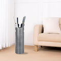 Concepts 21 inch Heavy Duty Metal Umbrella Stand - Durable Storage Holder for Umbrellas - Indoor and Outdoor Use - Stylish and Modern Organizer for Entryways. (Silver Lace) by DHDByConcepts