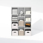 Furinno Reed Closet Organizers and Storage, 11-Cube Closet Organizer, Open Shelf Closet Storage, for Wardrobe, Bedroom, Living Room, White - Image 5