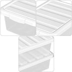 14 Quart Plastic Clear Storage Bin, 2 Packs - Image 3