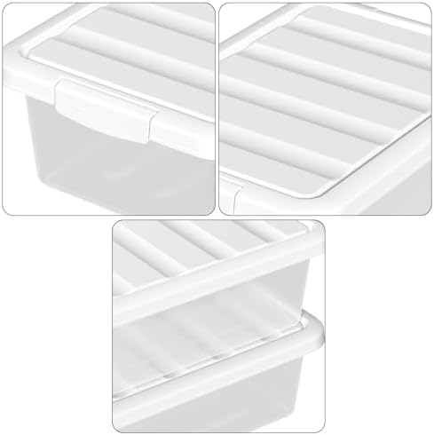 14 Quart Plastic Clear Storage Bin, 2 Packs - Image 3