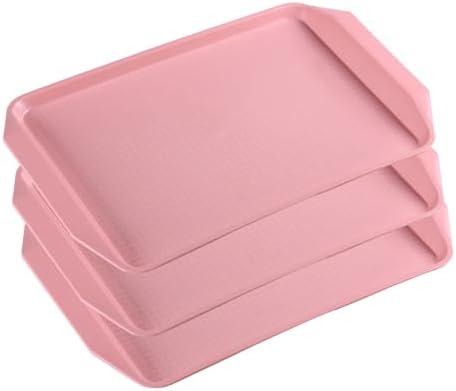 Boot Mats for Entryway 3 Pack Shoe Tray for Entryway Indoor Under Sink Tray for Garden, Bedroom, Entrance Area, Garage Boot Mat,Pink by Unknown