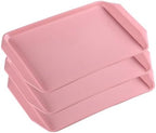 Boot Mats for Entryway 3 Pack Shoe Tray for Entryway Indoor Under Sink Tray for Garden, Bedroom, Entrance Area, Garage Boot Mat,Pink by Unknown