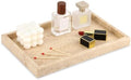 Marble Bathroom Vanity Tray, Travertine, 12"x 8" x1.2" by HESHIBI