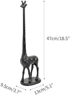 Sungmor Freestanding Cast Iron Giraffe Paper Towel Holder -18.5 Inches Tall - Image 6