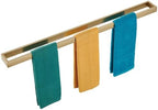 KOKOSIRI Bathroom Towel Bars 32-Inch Bath Towel Hanger Holder Kitchen Rack Champagne Bronze Stainless Steel Wall Mount, 1 Pack B4008CPG-L32 by KOKOSIRI