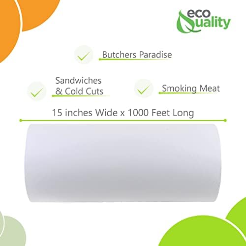 Coated Butcher Paper 15 inch x 1000 FT - Coated Food Service Wrapping Paper Roll for Butcher, Freezer Paper, Restaurants, Food Service, Butcher Paper, Meat Paper, Freezer Roll (3) - Image 2