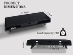 Homerays Monitor Stand with Drawer, Exquisite Computer Monitor Stand for Desk, Ergonomic Wood Monitor Stand Riser for Computer,Laptop,Printer,TV,Bamboo,Black - Image 2