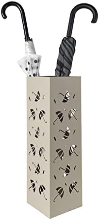 Mango Steam Metal Square Tall 19.5" Umbrella/Cane/Walking Stick/Wrapping Paper Holder, Stand, Rack Organizer (Brollies Almond) - Image 2