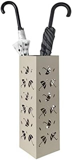 Mango Steam Metal Square Tall 19.5" Umbrella/Cane/Walking Stick/Wrapping Paper Holder, Stand, Rack Organizer (Brollies Almond) - Image 2
