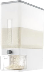 Lifewit Rice Container 26 Lbs, One-Press Dispenser with Measuring Cup by Lifewit