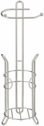 SunnyPoint Bathroom Toilet Tissue Paper Roll Storage Holder Stand with Reserve, The Reserve Area Has Enough Space to Store Mega Rolls (SN) - Image 5