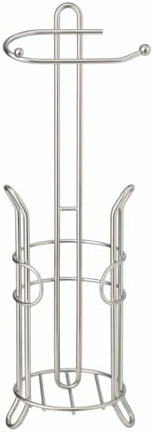 SunnyPoint Bathroom Toilet Tissue Paper Roll Storage Holder Stand with Reserve, The Reserve Area Has Enough Space to Store Mega Rolls (SN) - Image 5