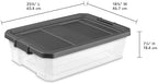 6 Pack 40 Quart Storage Bins with Lids, Underbed Plastic Storage Containers - Image 3