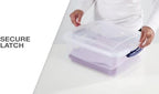 66 Qt Storage Bins 6-Pack, Clear Plastic Containers with Latching Lids - Image 4