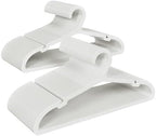 ABHENG 80 Pack Clothes Hangers, Non Slip Plastic Coat Hangers, Space Saving Hangers, Heavy Duty, Hanging Dry Wet Clothes, 16.4" x 8.3", White, UAPY0580W by Liveinacomfortablehome
