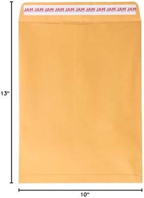 JAM PAPER 10 x 13 Open End Catalog Premium Envelopes with Peel and Seal Closure - Brown Kraft Manila - Bulk 500/Carton - Image 6