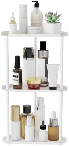 Jesginboo 3 Tier Bathroom Counter Organizer, Vanity Organizer Corner Shelf by Jesginboo