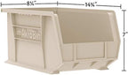 Akro-Mils 30240 AkroBins Plastic Storage Bins, 15"x8"x7", Black, 12-Pack - Image 2
