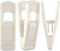 TOFIIGREM Hanger Clips Perfect for Velvet Hangers (Beige, 80 PCS), Strong Plastic Clips Pant Skirt Hanger Sock Clips for Beige Flocking Felt Hangers by TOFIIGREM