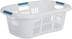Rubbermaid Hip-Hugger Laundry Basket, X-Large, 2.1 Bushel, White by Rubbermaid