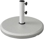 T&Jero 29 lb Round Heavy Duty Patio Market Table Umbrella Base Stand Weight Pre-Filled for Outdoor, Silver by TJero
