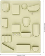 Creative Wall Storage Rack ABS Multi-Grid Storage (Green) - Image 3