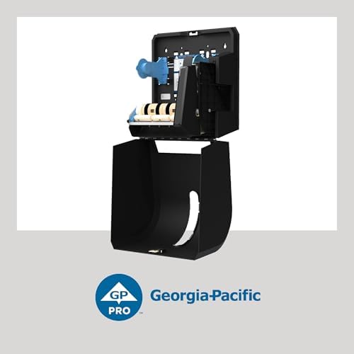 Georgia-Pacific Push Paddle Roll Paper Towel Dispenser by GP PRO, 54338A, Black - Image 3
