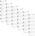 Superio 2.5 Quart Clear Plastic Storage Boxes with Lids, Stackable Organizer Containers, BPA-Free Storage Bins for Home, Office, School & Dorm, 36 Pack by Superio