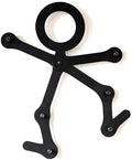 Three by Three Seattle Child Wall-Mounted Coat Rack, Black Metal by ThreebyThreeSeattle