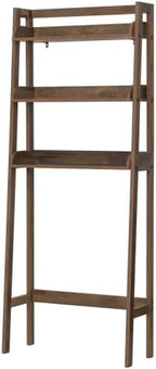 UTEX Over Toilet Bathroom Organizer, 3-Tier Storage Shelf Rack, Wood Grain - Image 7