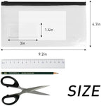 Clear Plastic Envelopes 100 Pcs Zipper Pouches Label Pocket - Image 2