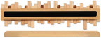 Coat Rack Wall Mount Piano Flip Down Wall Hook Rack 5 Hooks Beech - Image 6