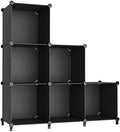 AWTATOS Closet Organizers and Storage, 6 Cube Storage Organizer, Black by AWTATOS