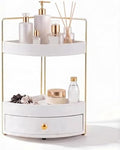 AceOrbit 2-Tier Corner Bathroom Counter Organizer with Drawer by Unknown