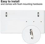 Lwenki Mail Organizer for Wall Mount – Key Holder with Shelf Includes Letter Holder and Hooks for Coats, Dog Leashes – Rustic Wood with Flush Mounting Hardware (16.5” x 8.7” x 3.5”) - Image 4