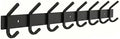Coat Rack Wall Mount – 24 Inch Stainless Steel Hook Rail with 8 Double Coat Hooks for Hanging – Wall Mounted Entryway Organizer for Coats, Hats, Bags, Towels, Robes, Bedroom or Bathroom - Black by SAYONEYES