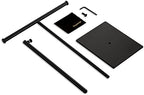 Adjustable T-Bar Purse Holder Stand - Tabletop Handbag Display Rack with Heavy-Duty Metal Base for Retail, Closet, Desk Use - Organize Purses, Wreaths, Hats, Scarves, Jewelry & Crafts (Black) - Image 5