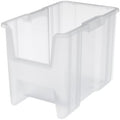 Akro-Mils Stak-N-Store Stackable Storage Bins, 17.5"x11"x12.5", Clear, 4-Pk by Akro-Mils